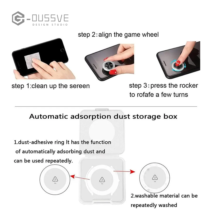 G-OUSSVE | Mobile Phone Game Joystick – Precision Control for Mobile Gaming Accessories iPad iPhone Android Mobile Tablet Console Touchscreen