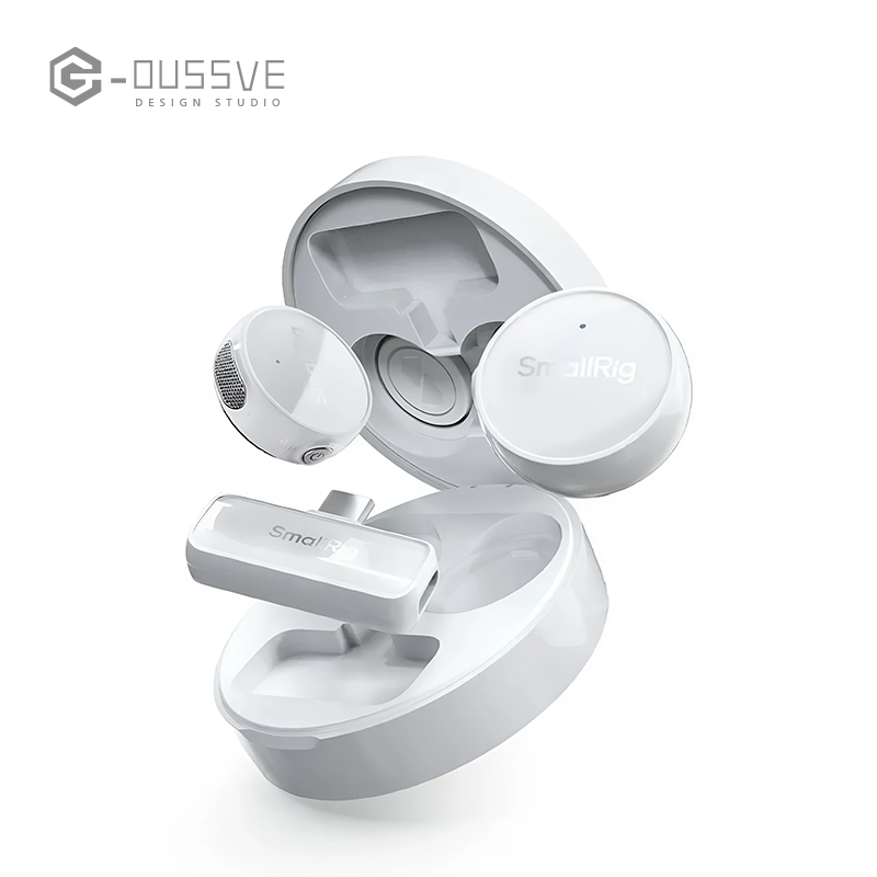 G-OUSSVE | SmallRig S60 USB-C Wireless Mic,Magnetic Clip Pro Kit for iPhone 15/16 Pro & Android,44H Studio Sound with Noise Cancelling, Crystal Clear Audio,Compact,Lightweight Design Lavalier Microphone for Vlog, Live Streaming, Content Creation 4706/4934