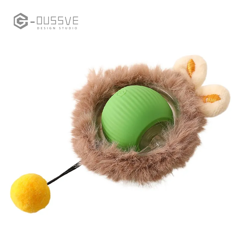 G-OUSSVE｜Interactive Cat Toys for Indoor Cats, Pet Interactive Dog Ball, Pet Smart Chase Ball, Moving Cat Toys