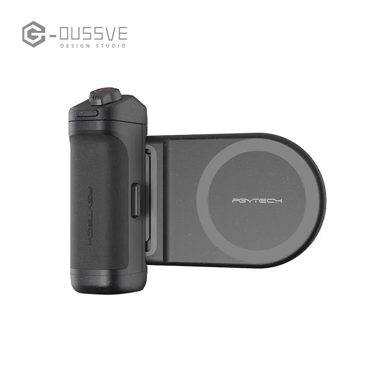 G-OUSSVE｜MagCam Phone Grip Kit, 3-in-1 Mobile Phone Grip with MagSafe Wireless Charging/Detachable Bluetooth Remote, Built in Powerbank, Phone Stand
