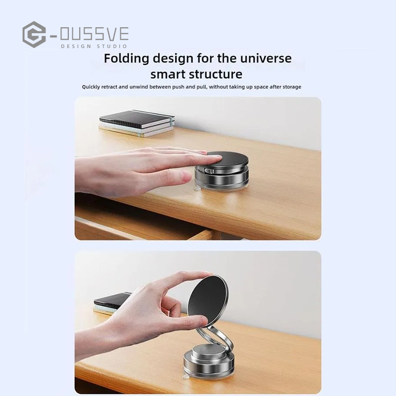 G-OUSSVE|360 Adjustable Vacuum Magnetic Phone Holder,Suction Cup Phone Mount for Magsafe, Portable Cell Phone Holder for Car, Makeup/Gym/Mirror,Fit for All iphone iphone 11 and above
