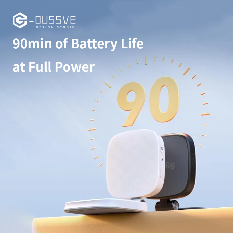 G-OUSSVE|Magnetic Selfie Light for iPhone, Phone Light with a Mirror, Instant Attachment for MagSafe, for Selfies, Video Conference, Vibe P48 Black/White 4656/4933 Convenient Vlogging kit