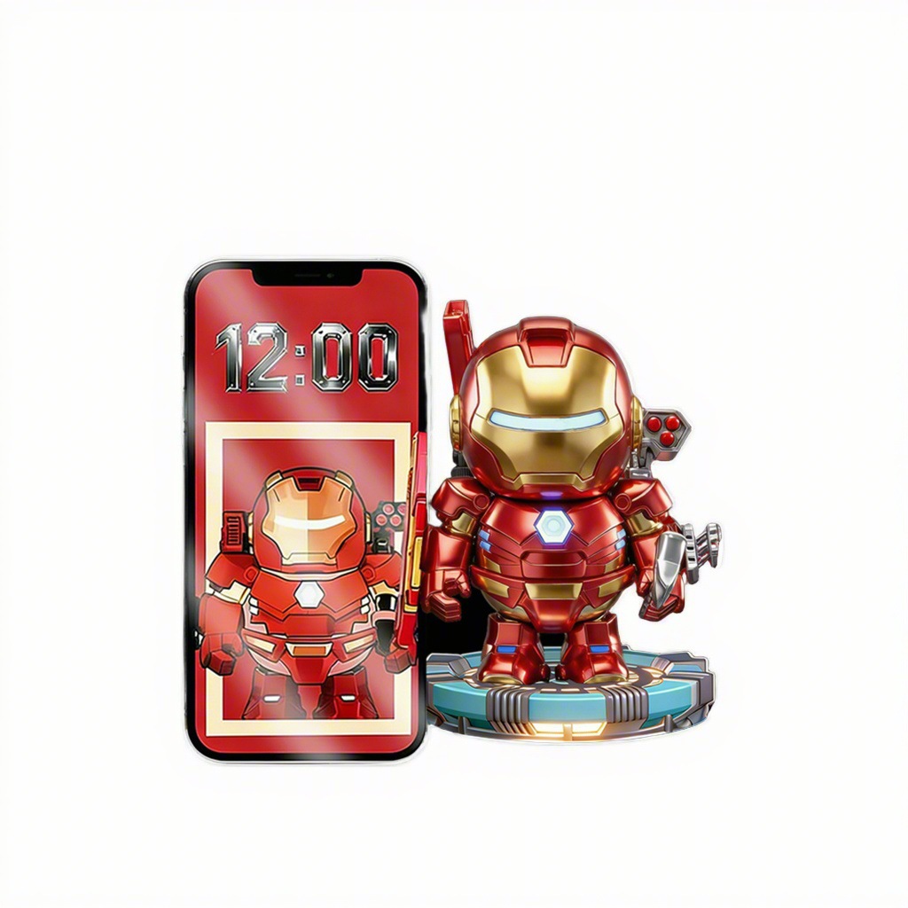 G-OUSSVE | Capibala cosplay Iron Man glowing magnetic mecha cute desktop ornament movie peripheral figurine