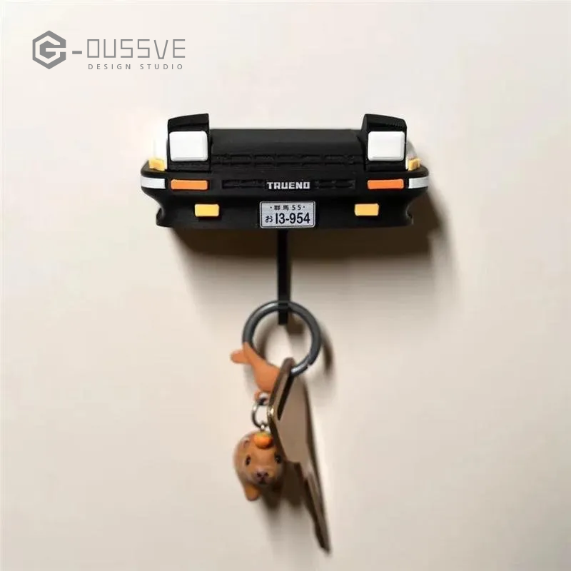 G-OUSSVE｜Self Adhesive Car Key Holder Wall Mounted Key Hooks - Key Hangers No Drill for Living Room, Kitchen, Office
