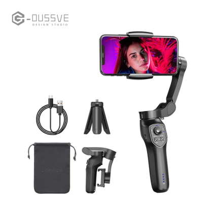 G-OUSSVE | 3-Axis AI  Mobile Phone Gimbal,estabilizado selfie profesional,gimbal stabilizer for smartphone, Face Tracking,phone stabilizer for video recording, for iPhone, Andriod, Vlogging for Youtube, TikTok, Twitter, Skype and Video Shooting Stabilizer
