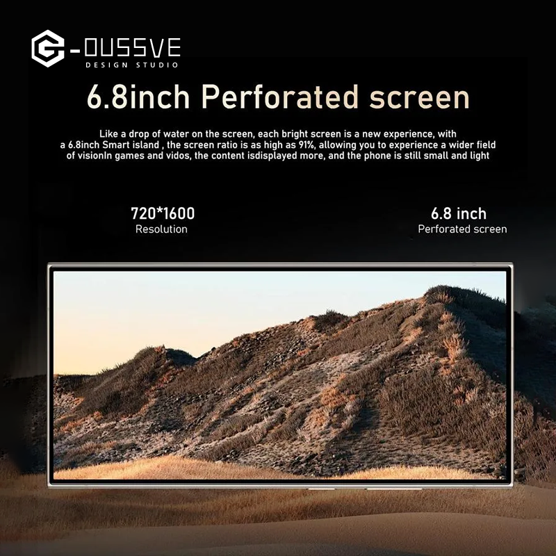 G-OUSSVE｜Android Smartphone, 6.8 Inch Large Screen 3+64GB ROM Dual SIM Phone, 20MP 4000mAh Battery Octa-core Processor Phone