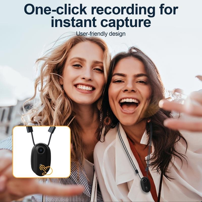 G-OUSSVE 4K Thumb Action Camera, Thumb POV Portable Body Cam, Tiny Size, Hands Free, Mount Anywhere Magnetic Sport DV, Bike Cycling, Pet, Vlogging Card Water Proof