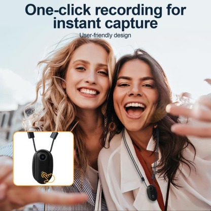 G-OUSSVE 4K Thumb Action Camera, Thumb POV Portable Body Cam, Tiny Size, Hands Free, Mount Anywhere Magnetic Sport DV, Bike Cycling, Pet, Vlogging Card Water Proof