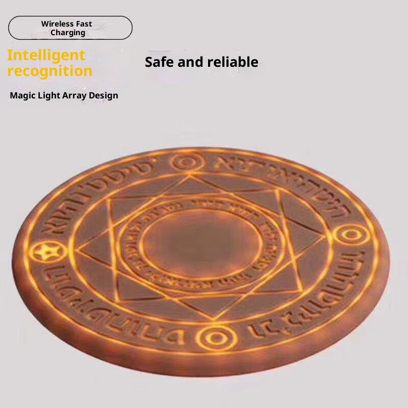 G-OUSSVE |  10W Magic Array Wireless Charger Creative Luminous Base Cool with Sound Effects Phone Automatic Induction Charging Display