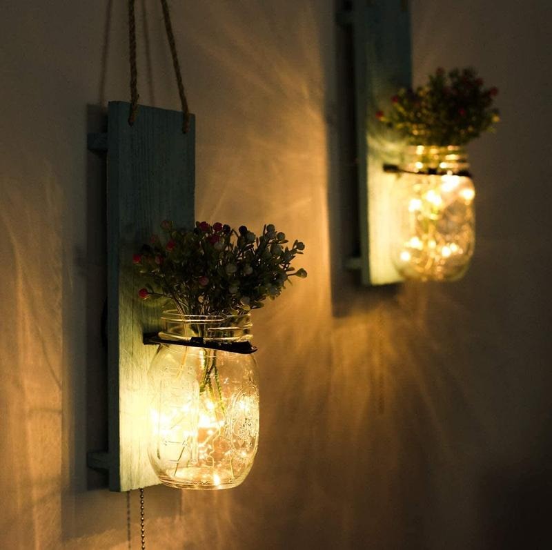 G-OUSSVE | LED Fairy Lights Battery Operated Christmas String Lights with Remote, Waterproof 8 Modes Firefly Twinkle Lights for Christmas Tree, Wreath Decor