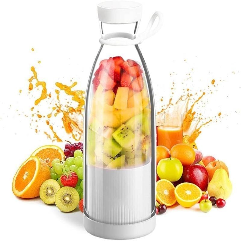 G-OUSSVE | 500ml Smoothie Blender, USB Rechargeable Juicer, Portable Mini Electric Mixer, Perfect for Office, Sports, Outdoor, Travel, Fruit Juicer with Bottle Design  ﻿