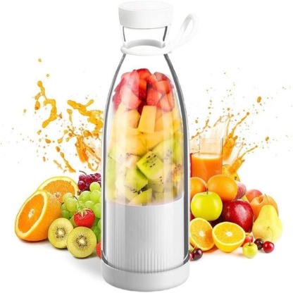 G-OUSSVE | 500ml Smoothie Blender, USB Rechargeable Juicer, Portable Mini Electric Mixer, Perfect for Office, Sports, Outdoor, Travel, Fruit Juicer with Bottle Design  ﻿