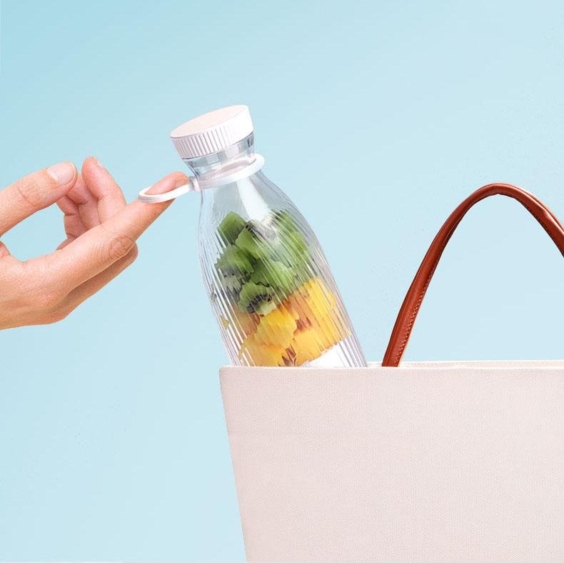 G-OUSSVE | 500ml Smoothie Blender, USB Rechargeable Juicer, Portable Mini Electric Mixer, Perfect for Office, Sports, Outdoor, Travel, Fruit Juicer with Bottle Design  ﻿