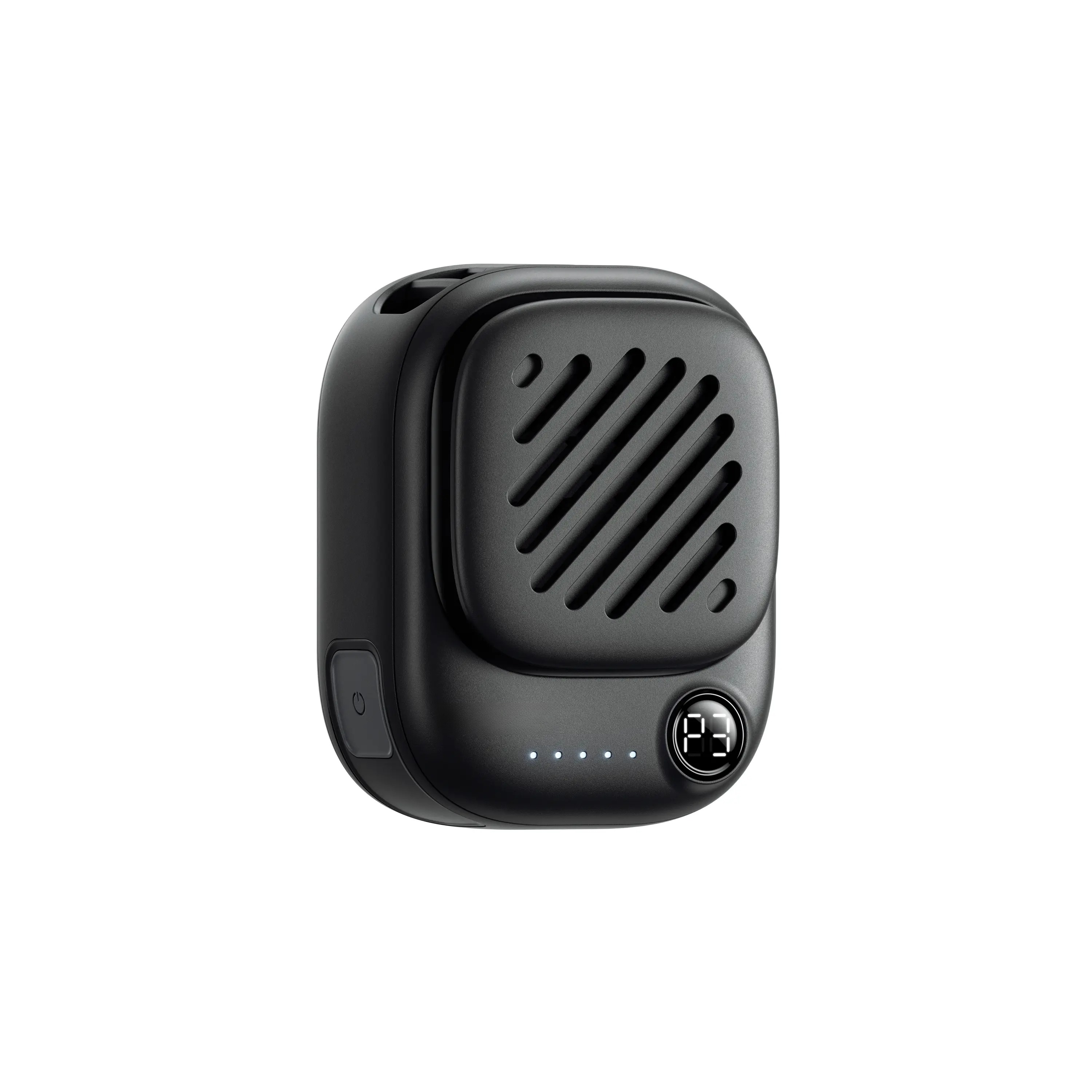 G-OUSSVE | Portable Mini Neck Fan 95g Ultra-Light & Magnetic, 10H Battery Life, 3-Speed Silent Wind, Tangle-Free Design-Summer Essential