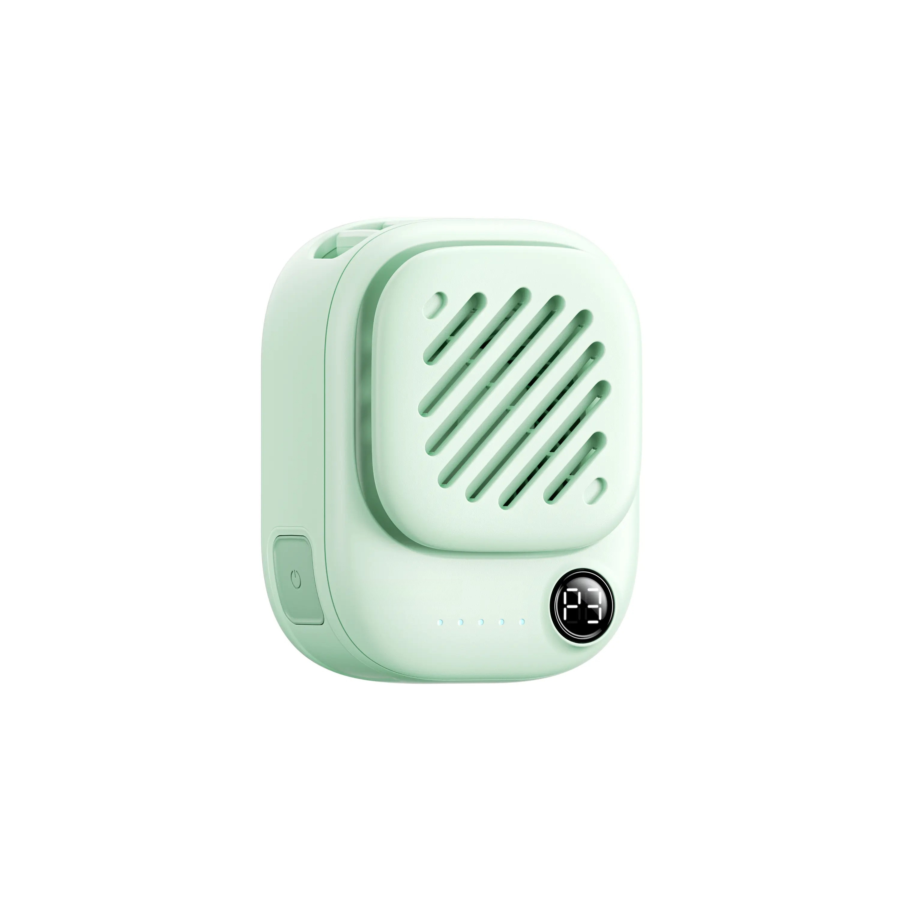 G-OUSSVE | Portable Mini Neck Fan 95g Ultra-Light & Magnetic, 10H Battery Life, 3-Speed Silent Wind, Tangle-Free Design-Summer Essential