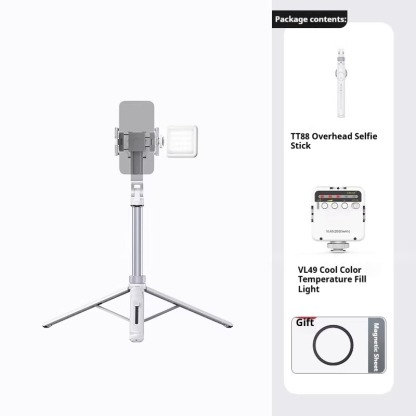 G-OUSSVE | TT88 Magnetic Tripod for iPhone 17, 57" Extendable Selfie Stick w Remote, 2-in-1 Phone Clip & Dual Cold Shoe Mounts-Lightweight Phone Tripod Stand for Vlogging, Travel, Video Recording