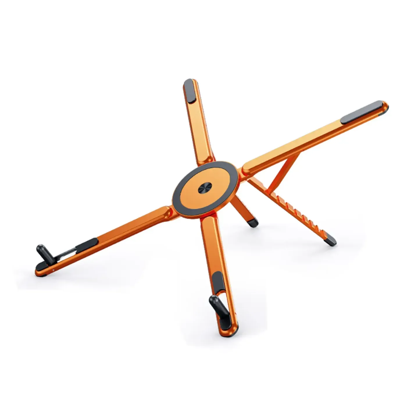 G-OUSSVE Laptop Stand for Desk, Foldable Aluminum Alloy Magnetic Notebook Riser Mount,Adjustable Height Ventilated Cooling Computer Cooling Holder,Multi-functional Stand for Laptop,Tablet and Phone