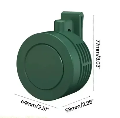 G-OUSSVE Mini Clip on Fan for Shirt & Waist, Portable Small Whirlwind Bladeless Fan, Small but Powerful, 3-Speed Silent Personal Mini Rechargeable Cooling Fans