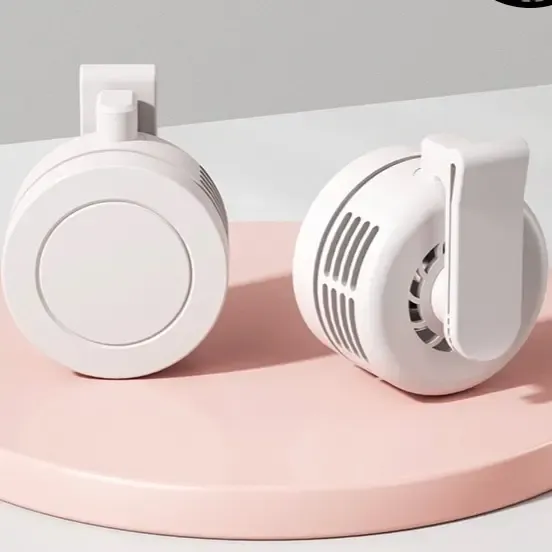 G-OUSSVE Mini Clip on Fan for Shirt & Waist, Portable Small Whirlwind Bladeless Fan, Small but Powerful, 3-Speed Silent Personal Mini Rechargeable Cooling Fans