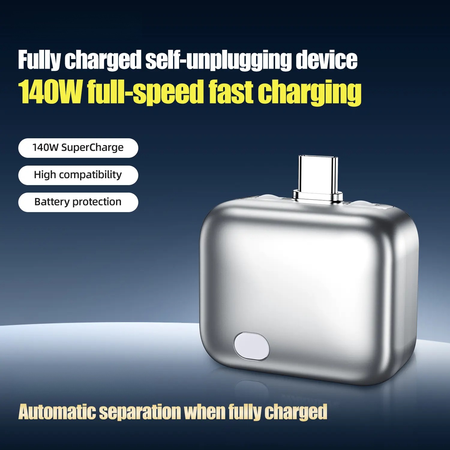 G-OUSSVE 140W Physical-Disconnect Battery Guard, Smart Auto Stop Charging Protector, Full Battery Auto Disconnect, Anti-Overcharge Protection for Safe Overnight Charging, Overcharge Protection for Phones, Laptops & Tablets