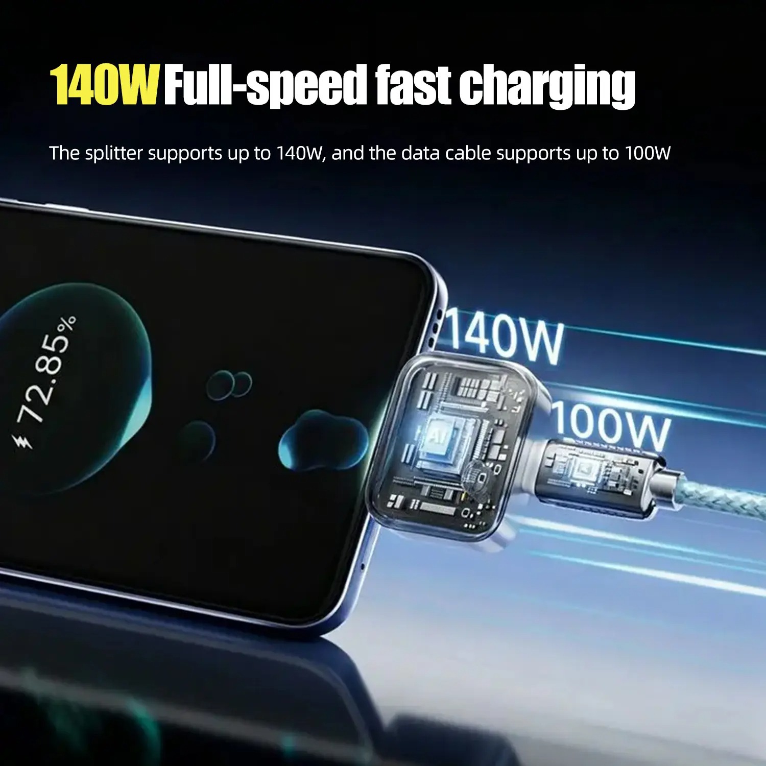 G-OUSSVE 140W Physical-Disconnect Battery Guard, Smart Auto Stop Charging Protector, Full Battery Auto Disconnect, Anti-Overcharge Protection for Safe Overnight Charging, Overcharge Protection for Phones, Laptops & Tablets