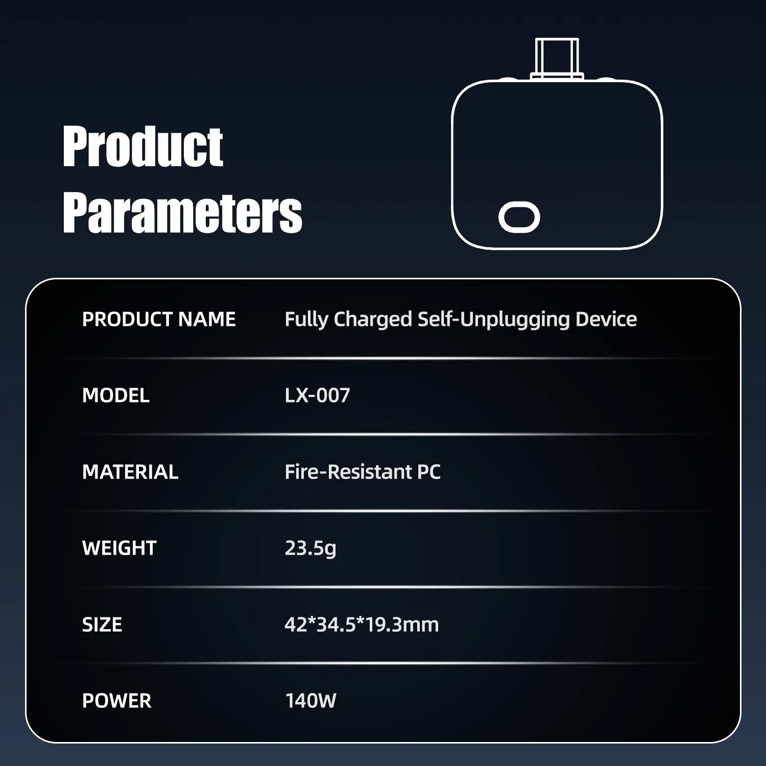G-OUSSVE 140W Physical-Disconnect Battery Guard, Smart Auto Stop Charging Protector, Full Battery Auto Disconnect, Anti-Overcharge Protection for Safe Overnight Charging, Overcharge Protection for Phones, Laptops & Tablets