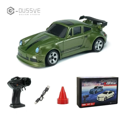 G-OUSSVE｜1/64 Mini Drift Car,Remote control car drifting on the desktop, USB rechargeable,Holiday or Birthday gifts for boys kids