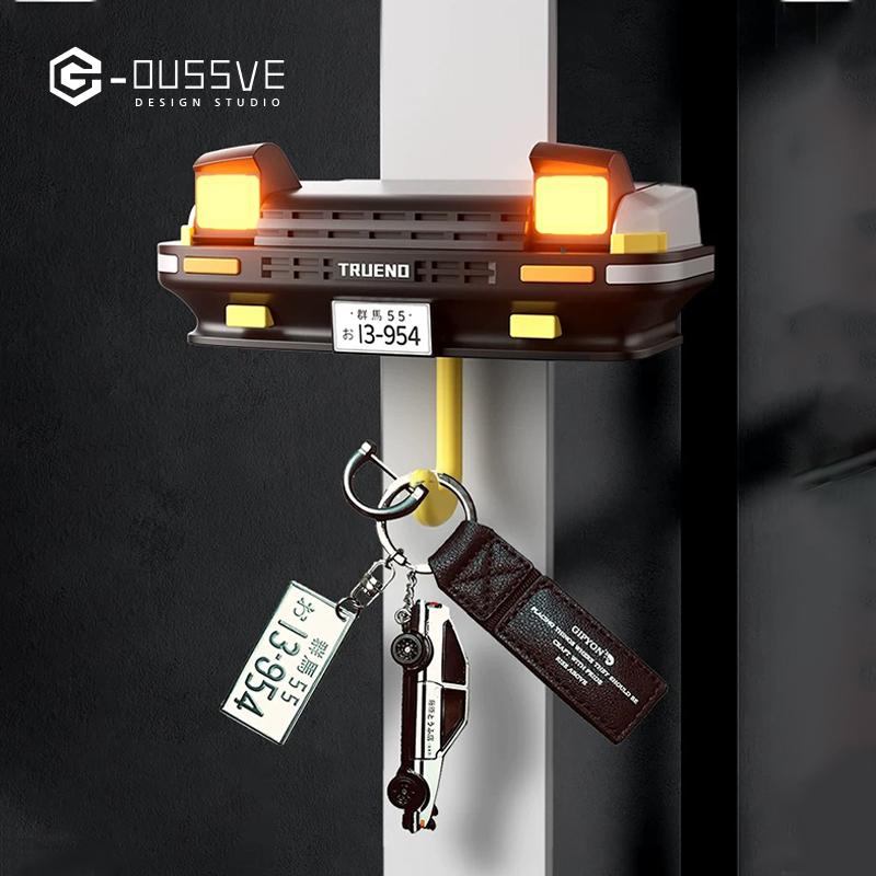 G-OUSSVE｜Self Adhesive Car Key Holder Wall Mounted Key Hooks - Key Hangers No Drill for Living Room, Kitchen, Office