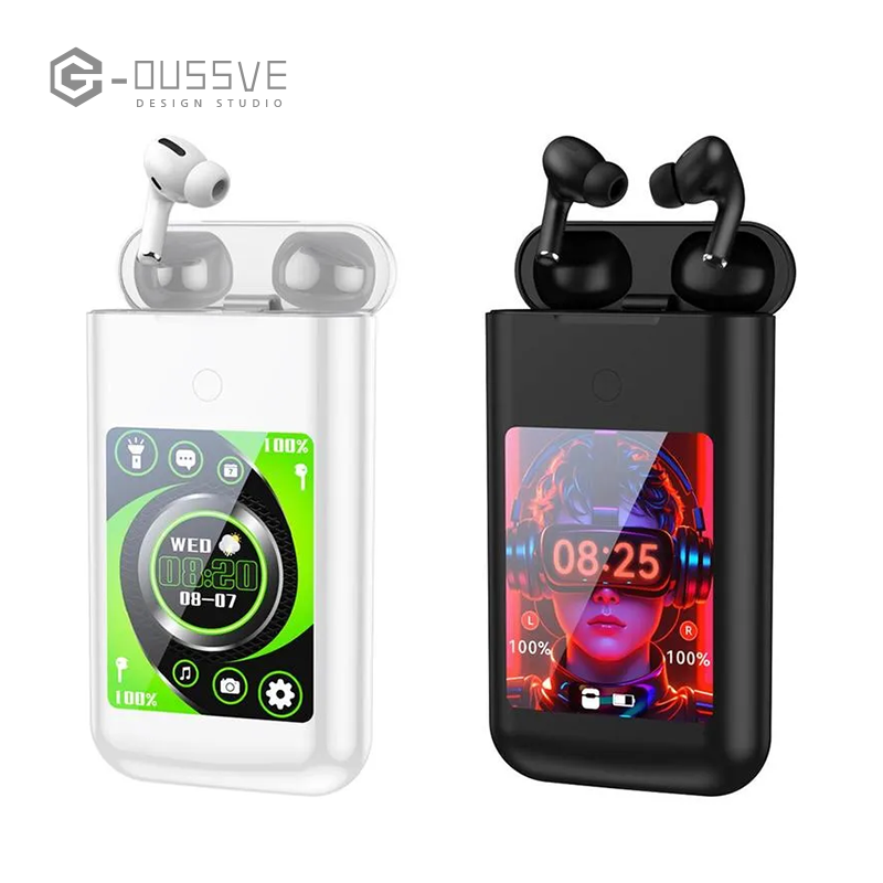 G-OUSSVE｜Multifunctional Wireless Game Console with Earphone, In Ear Headset Power Bank with Microphone & 8000mAh Charging Case, 2 in 1 HiFi Stereo Earbuds