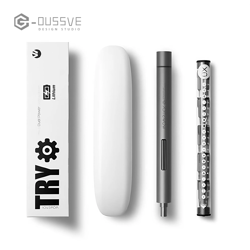 G-OUSSVE | Electric Screwdriver with 3 LED Lights, Precision Repair Tools Kit with Type-C Charging, for Smartphones, Toys, Clock, Camera,Laptop