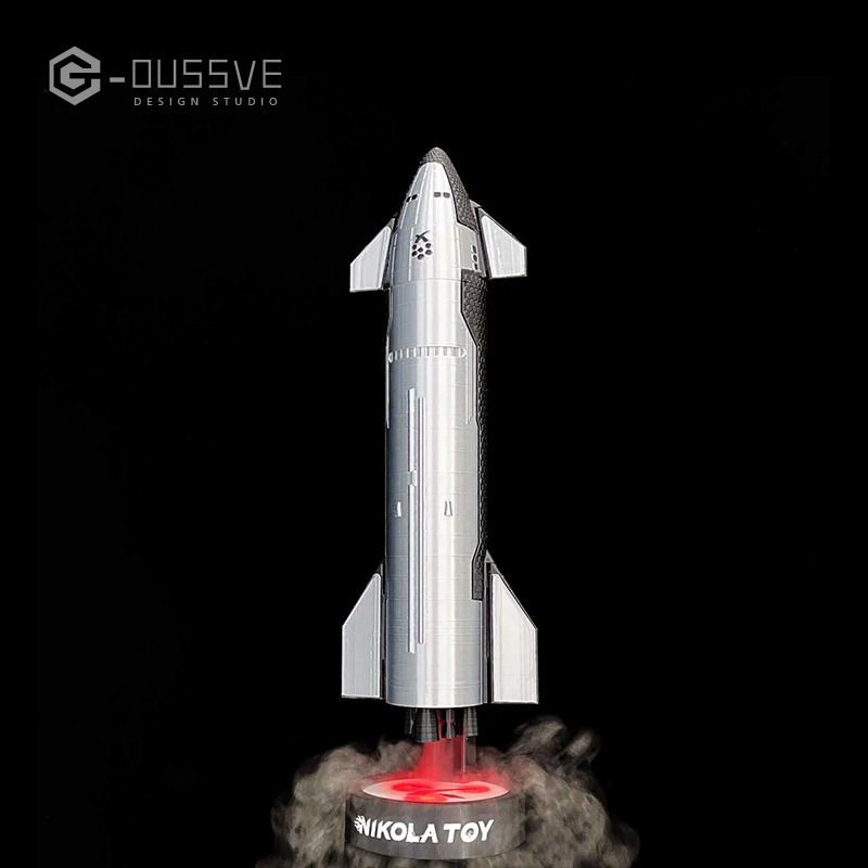 G-OUSSVE | SpaceX Starship 1/200 Rocket Model with Spray Humidifier 