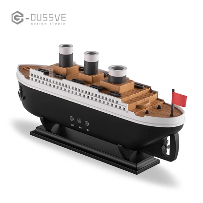 G-OUSSVE | Ship Design Air Humidifier,Remote Control Timing Adjustable Double Mode Air Diffuser,Home Decor with Remote Control