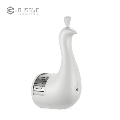 G-OUSSVE | Peacock Lamp, Peacock Wall Light, 7 Color Ambient Projection Lamp with Remote Control, USB Charging Rainbow Peacock Nightlight, LED Wall Table Decor for Home Living Room Office 