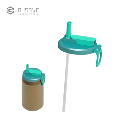 G-OUSSVE | Soda Can Lids with Straw, Silicone Straws Soda ​ Can Covers, Straw Soda Can Lid, BPA-Free, Reusable for can covers for soda, Beverage, Juice,Seltzer