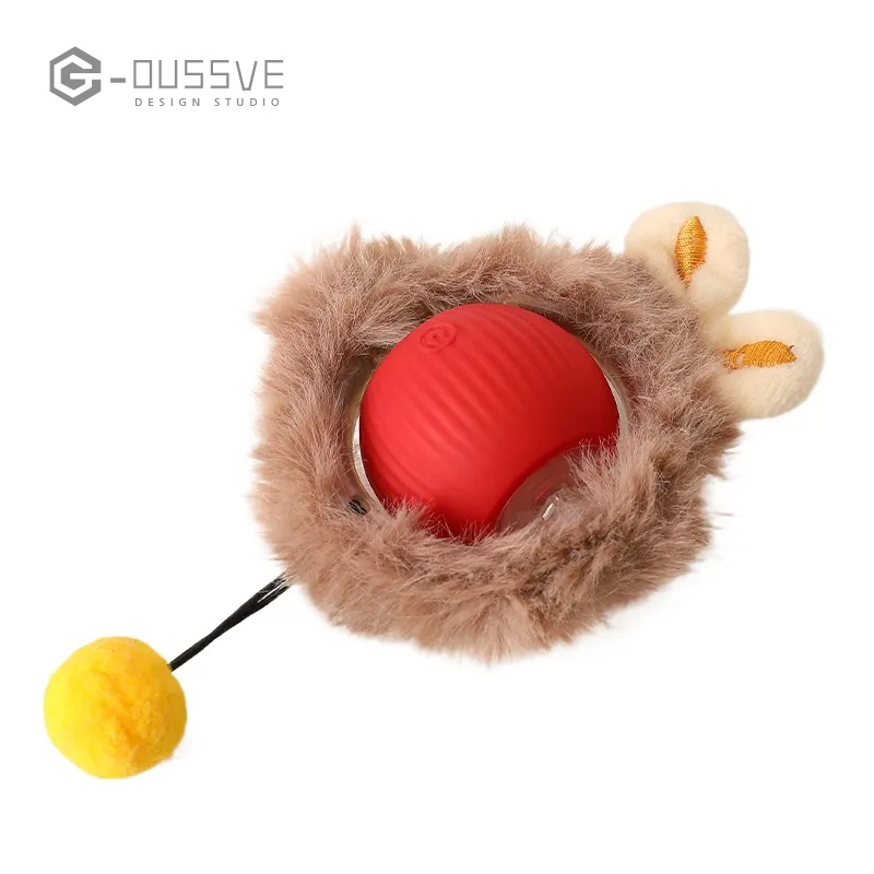G-OUSSVE｜Interactive Cat Toys for Indoor Cats, Pet Interactive Dog Ball, Pet Smart Chase Ball, Moving Cat Toys