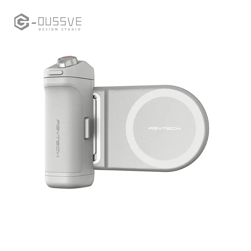 G-OUSSVE|MagCam Phone Grip Kit, 3-in-1 Mobile Phone Grip with MagSafe Wireless Charging/Detachable Bluetooth Remote, Built in Powerbank, Phone Stand