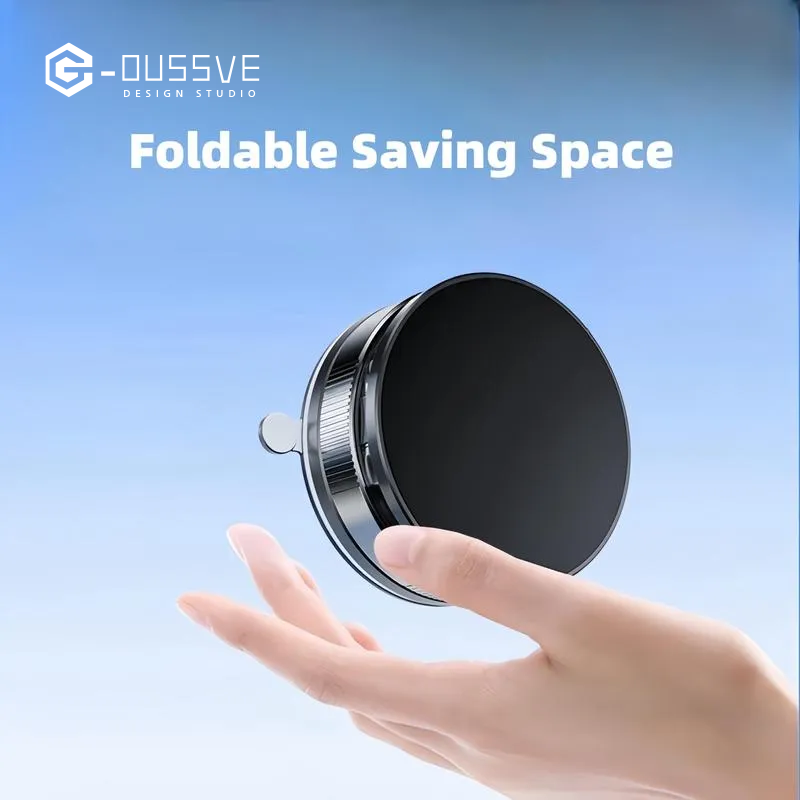 G-OUSSVE|360 Adjustable Vacuum Magnetic Phone Holder,Suction Cup Phone Mount for Magsafe, Portable Cell Phone Holder for Car, Makeup/Gym/Mirror,Fit for All iphone iphone 11 and above
