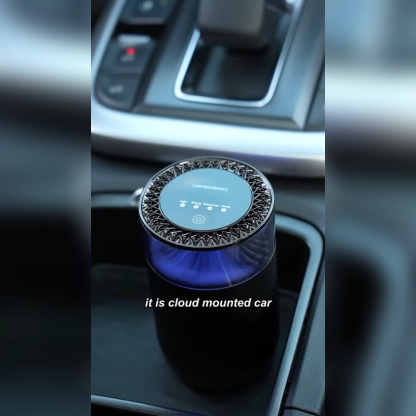 G-OUSSVE | Rechargeable Smart Essential Oil Diffuser, Car Air Freshener with Auto On/Off and RGB Ambient LED Light for Vehicle & Room Aromatherapy Machine