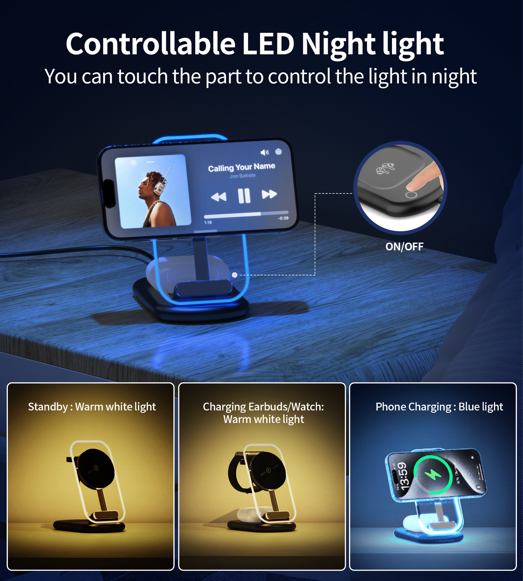 G-OUSSVE | 3-in-1 Magnetic Wireless Charger