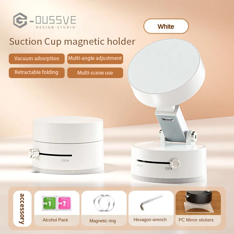 G-OUSSVE｜Multi-functional Vacuum Magnetic Phone Stand, Foldable and Rotatable Universal