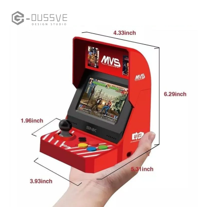 G-OUSSVE｜MVS Mini joystick gaming console, nostalgic retro mini King of Fighters fighting arcade, a perfect gift for collectors