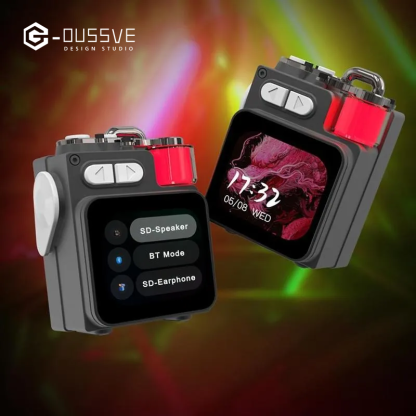 G-OUSSVE｜Wireless Speakers, Portable Mini Multi-function Wireless Music Player, Rechargeable Stereo Radio Speaker with Cool Light for Home Office