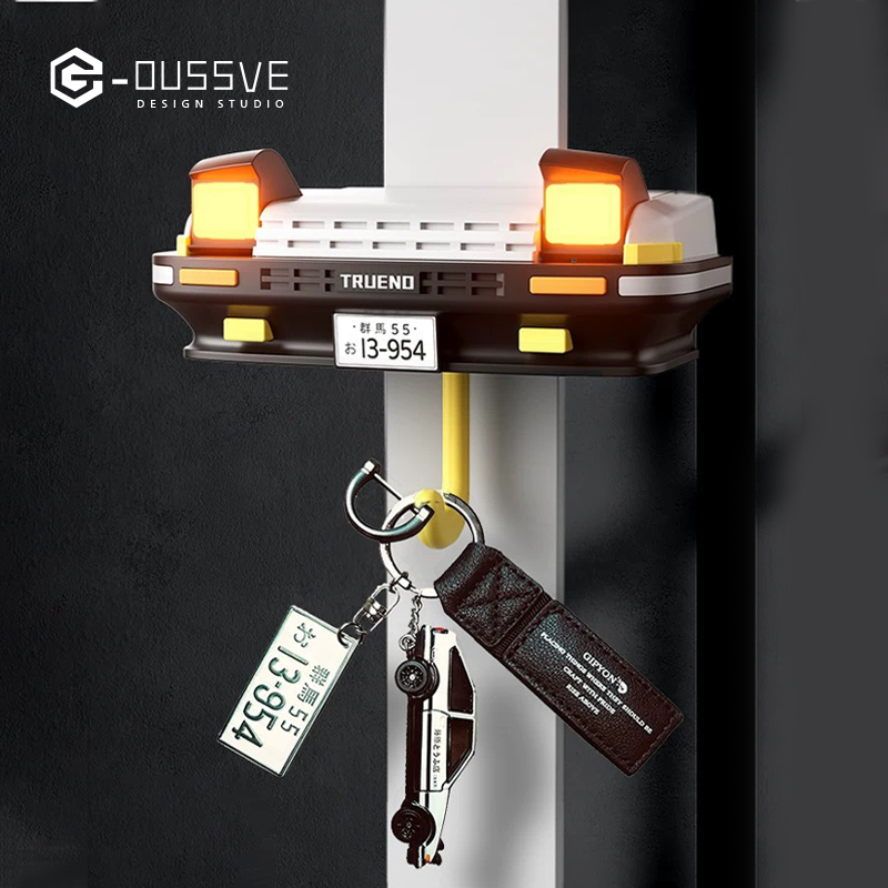 G-OUSSVE｜Self Adhesive Car Key Holder Wall Mounted Key Hooks - Key Hangers No Drill for Living Room, Kitchen, Office