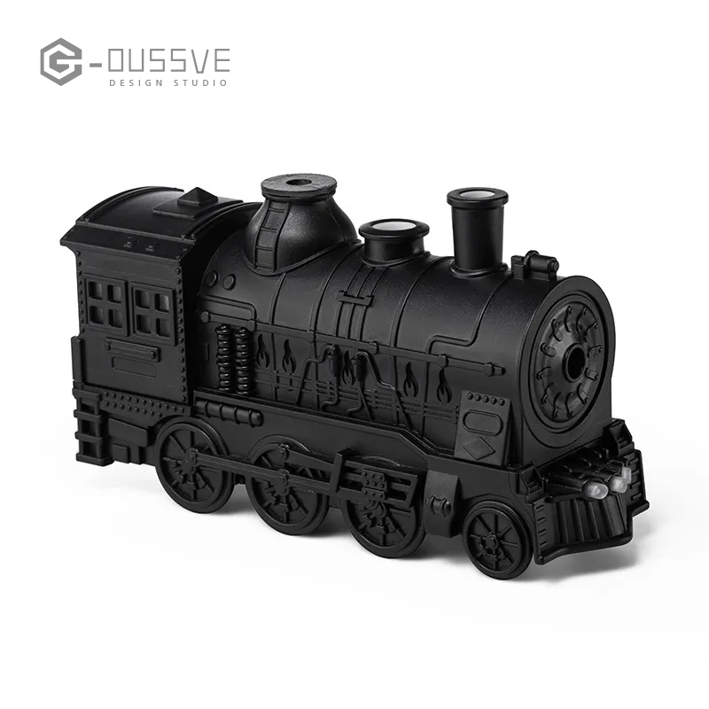 G-OUSSVE｜300ML Mini Retro Train Aroma Diffuser with Remote Control  & 2 Spray & Night Light Modes, Portable Aromatherapy Diffuser for Bedroom, Living Room,Office, Home Decor