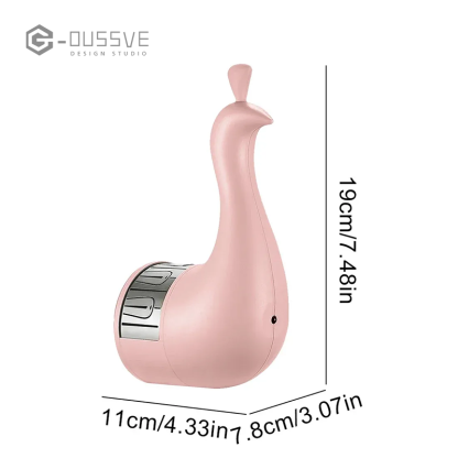 G-OUSSVE | Peacock Lamp, Peacock Wall Light, 7 Color Ambient Projection Lamp with Remote Control, USB Charging Rainbow Peacock Nightlight, LED Wall Table Decor for Home Living Room Office 