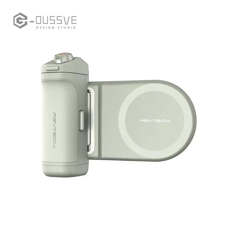G-OUSSVE|MagCam Phone Grip Kit, 3-in-1 Mobile Phone Grip with MagSafe Wireless Charging/Detachable Bluetooth Remote, Built in Powerbank, Phone Stand