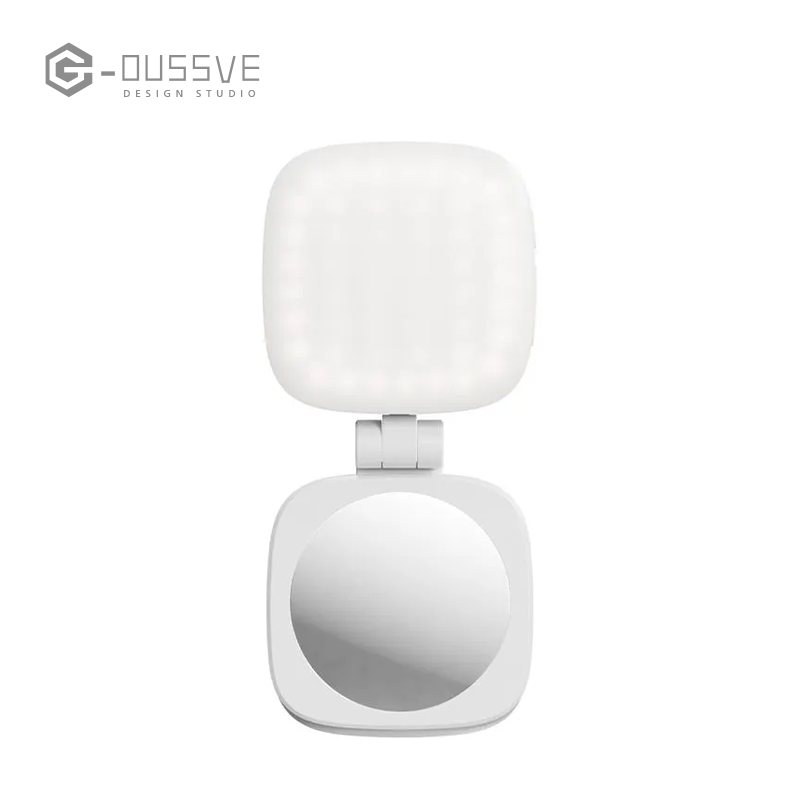 G-OUSSVE|Magnetic Selfie Light for iPhone, Phone Light with a Mirror, Instant Attachment for MagSafe, for Selfies, Video Conference, Vibe P48 Black/White 4656/4933 Convenient Vlogging kit