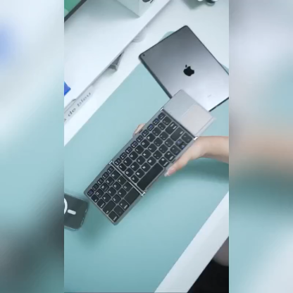 G-OUSSVE｜Ultra-thin Wireless Mini Bluetooth-compatible Keyboard, Foldable & Simple Design Tablet Keyboard for Household & Office