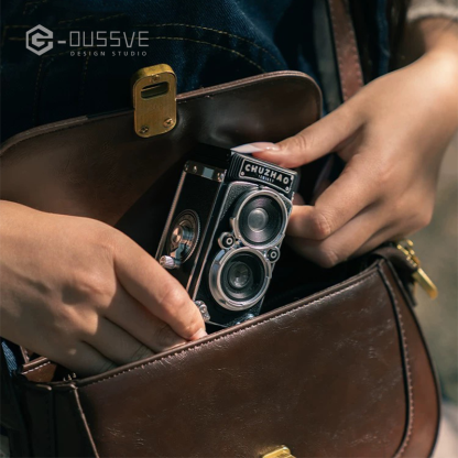 G-OUSSVE｜ChuZhao premium realistic twin-lens reflex digital camera, retro CCD, high-definition entry-level, compact travel camera for women