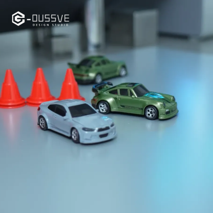 G-OUSSVE｜1/64 Mini Drift Car,Remote control car drifting on the desktop, USB rechargeable,Holiday or Birthday gifts for boys kids
